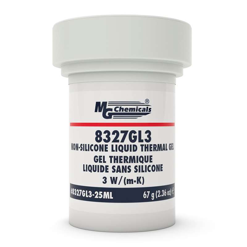 Premium Thermal Gel, 3 W/(m K), White, 1-Part, Silicone-Free, 25ML Jar